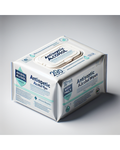 Antiseptic Alcohol Wipes (200-Pack)