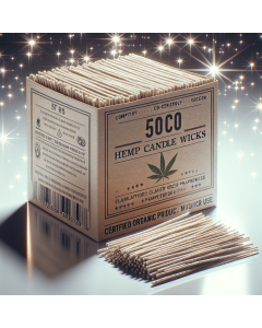 Eco-Friendly Hemp Candle Wicks (50-Pack)