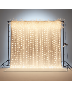 Fairy Light Curtain (6.6ft x 9.8ft, Warm White LED)