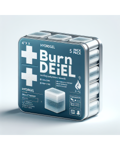 Hydrogel Burn Dressing (4” x 4”, 5-Pack)
