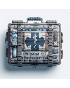 First Aid Kit with Emergency Blanket