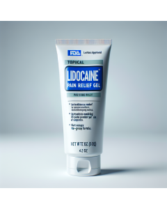 Topical Lidocaine Pain Relief Gel (4 oz Tube)