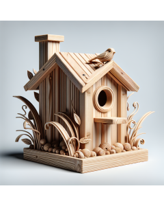 Pinewood Birdhouse Kit (Pre-Cut Pieces)
